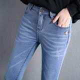 A：ライトブルー | ストレッチスキニー レディース ストレート | teddyshop