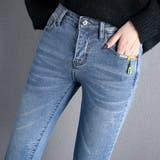 B：ライトブルー | ストレッチスキニー レディース ストレート | teddyshop