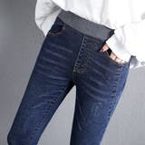 ブルー | ストレッチデニム レディース ストレート | teddyshop