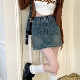 デニム ミニスカート ハイウエスト | teddyshop | 詳細画像8 