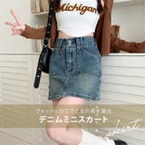 デニム ミニスカート ハイウエスト | teddyshop | 詳細画像11 