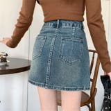 デニム ミニスカート ハイウエスト | teddyshop | 詳細画像6 