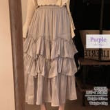 フレアスカート ロング フリル | teddyshop | 詳細画像5