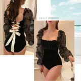 水着体型カバー 長袖 オールインワン | teddyshop | 詳細画像7