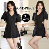 水着体型カバー ワンピース セパレート | teddyshop | 詳細画像1 