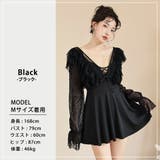 水着体型カバー ワンピース Vネック | teddyshop | 詳細画像3 