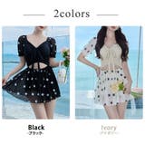 水着体型カバー 花柄 ワンピース | teddyshop | 詳細画像6 