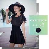 水着体型カバー ワンピース オールインワン | teddyshop | 詳細画像2 