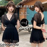 水着体型カバー ワンピース レディース | teddyshop | 詳細画像1 