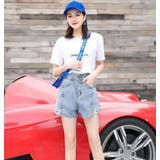 デニムショートパンツ レディース ハイウエスト | teddyshop | 詳細画像4 