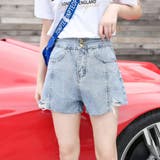 デニムショートパンツ レディース ハイウエスト | teddyshop | 詳細画像6 
