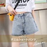 デニムショートパンツ ショートデニム ハイウエスト | teddyshop | 詳細画像10 