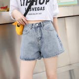 デニムショートパンツ ショートデニム ハイウエスト | teddyshop | 詳細画像7 