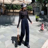 フレアデニム ワイドパンツ レディース | teddyshop | 詳細画像5 