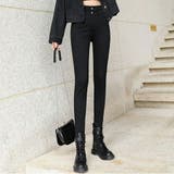 ハイウエストスキニーパンツ デニム スリム | teddyshop | 詳細画像8 