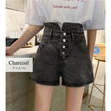 ショートパンツ ハイウエスト デニムショートパンツ[品番：TY000006316 ...