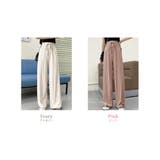 リブワイドパンツ レディース 秋冬 | teddyshop | 詳細画像9