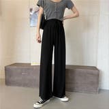 リブワイドパンツ レディース 秋冬 | teddyshop | 詳細画像11