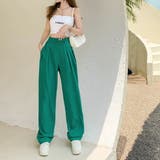 タックパンツ ハイウエスト カラーパンツ | teddyshop | 詳細画像8