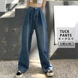 デニムパンツ レディース 韓国ファッション | teddyshop | 詳細画像1