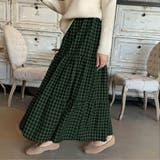 チェックスカート ロング ティアードスカート | teddyshop | 詳細画像10