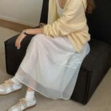 フレアスカート シアー ロングスカート | teddyshop | 詳細画像16