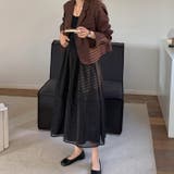 フレアスカート シアー ロングスカート | teddyshop | 詳細画像17