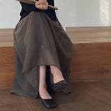 フレアスカート シアー ロングスカート | teddyshop | 詳細画像21