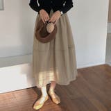 フレアスカート シアー ロングスカート | teddyshop | 詳細画像25