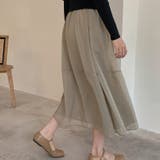 フレアスカート シアー ロングスカート | teddyshop | 詳細画像26