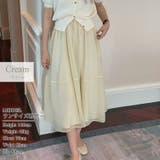 フレアスカート シアー ロングスカート | teddyshop | 詳細画像8