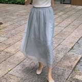 フレアスカート シアー ロングスカート | teddyshop | 詳細画像33