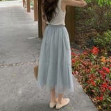 フレアスカート シアー ロングスカート | teddyshop | 詳細画像34