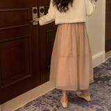 フレアスカート シアー ロングスカート | teddyshop | 詳細画像37