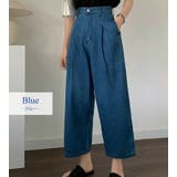 デニム ワイドパンツ クロップド丈 | teddyshop | 詳細画像3