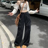 ベイカーパンツ カーゴパンツ ハイウエスト | teddyshop | 詳細画像12