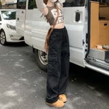 ベイカーパンツ カーゴパンツ ハイウエスト | teddyshop | 詳細画像13