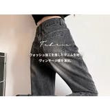 デニム フレアパンツ カットオフパンツ | teddyshop | 詳細画像4 