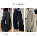 ピンタック ワイドパンツ ボトムス | teddyshop | 詳細画像4