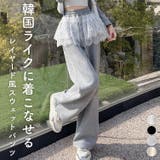 スウェットパンツ レース ワイドパンツ | teddyshop | 詳細画像1