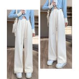 「表裏ともシーズンムード」裏起毛 パンツ ワイド | teddyshop | 詳細画像10