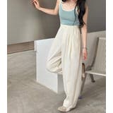 「だらしなく見せず落ち感に転換」タックパンツ バルーンパンツ レディース | teddyshop | 詳細画像24 