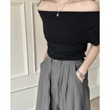 「美脚見せするストライプ」ワイドパンツ レディース 全4色 | teddyshop | 詳細画像15