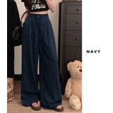 「美脚見せするストライプ」ワイドパンツ レディース 全4色 | teddyshop | 詳細画像17