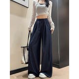 「大人な光沢仕様」ワイド パンツ デニム風 | teddyshop | 詳細画像12 