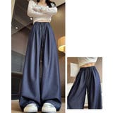「大人な光沢仕様」ワイド パンツ デニム風 | teddyshop | 詳細画像13 