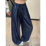 「大人な光沢仕様」ワイド パンツ デニム風 | teddyshop | 詳細画像14 