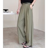 「ナチュラルな大人の色味」ワイドパンツ リネン レディース | teddyshop | 詳細画像17 