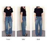 「初心者も穿きやすいダメージ」デニム パンツ ストレート | teddyshop | 詳細画像14