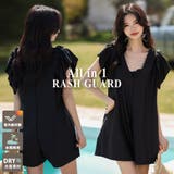 ラッシュガード オールインワン 体型カバー | teddyshop | 詳細画像1